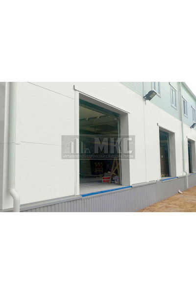 Угловые сэндвич-панели вертикальные из пенополиизоцианурата, ширина 1200 мм, толщина 10 мм, RAL9003 Угловые сэндвич-панели вертикальные из пенополиизоцианурата, ширина 1200 мм, толщина 10 мм, RAL9003