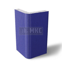 Угловые сэндвич-панели вертикальные из пенополистирола, ширина 1000 мм, толщина 40 мм, RAL5002