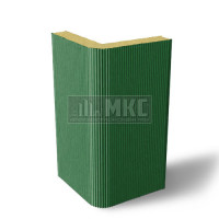 Угловые сэндвич-панели вертикальные из пенополиуретана, ширина 1000 мм, толщина 50 мм, RAL6002 Угловые сэндвич-панели вертикальные из пенополиуретана, ширина 1000 мм, толщина 50 мм, RAL6002