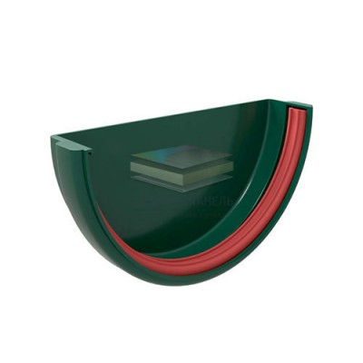 Заглушка желоба универсальная ПВХ зелёный RAL 6005
