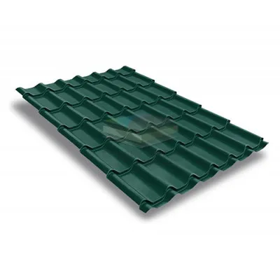 Металлочерепица Модерн 0,4 RAL6005 Полиэстер