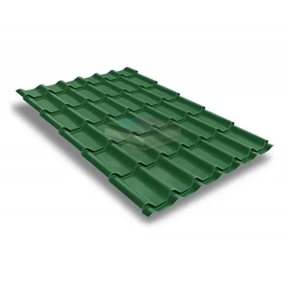 Металлочерепица Модерн 0,45 RAL6002 Полиэстер