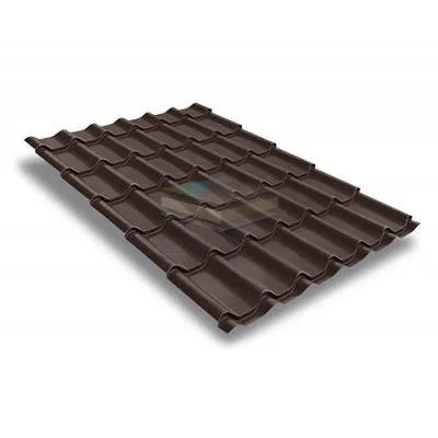 Металлочерепица Модерн 0,4 RAL8017 Полиэстер