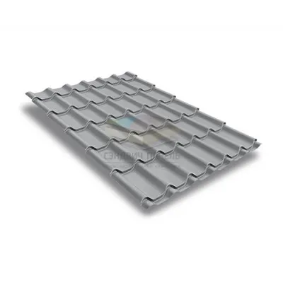 Металлочерепица классик 0,5 RAL7004 Satin