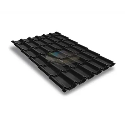 Металлочерепица классик 0,5 RAL9005 Стальной бархат