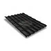 Металлочерепица классик 0,5 RAL9005 Quarzit lite