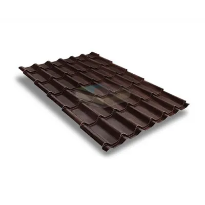 Металлочерепица классик 0,45 Cherry Wood Print Twincolor