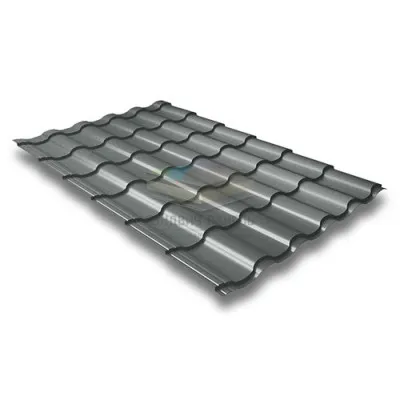 Металлочерепица Кредо 0,45 RAL7005 Полиэстер