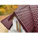 Металлочерепица Квинта плюс 3D 0,45 RAL3005 Полиэстер