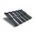 Металлочерепица модульная квинта Uno c 3D резом 0,45 RAL 7016 Drap