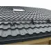 Металлочерепица модульная квинта Uno c 3D резом 0,45 RAL 7016 Drap