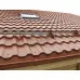 Металлочерепица модульная квинта Uno c 3D резом 0,5 RAL 8004 Velur