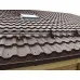 Металлочерепица модульная квинта Uno c 3D резом 0,5 RAL 8017 Satin