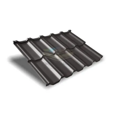 Металлочерепица модульная квинта Uno c 3D резом 0,5 RR 32 GreenСoat Pural