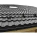 Металлочерепица модульная квинта Uno c 3D резом 0,5 RAL 9005 Satin Мatt