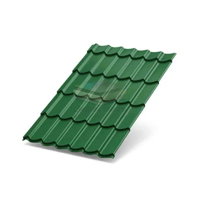Металлочерепица Ламонтерра XL 0.5 RAL6002 Полиэстер