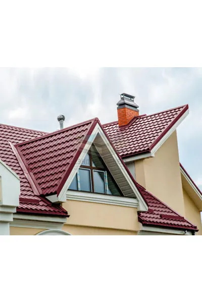 Металлочерепица Монтекристо-ML-0,5 RAL3005 Colorcoat Prisma