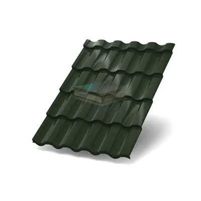 Металлочерепица Монтекристо-SL-0,5 RAL6007 Viking E