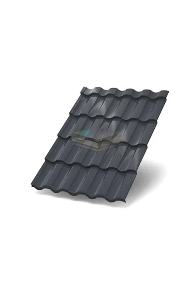 Металлочерепица Монтекристо-XL-0,5 RAL7024 Colorcoat Prisma