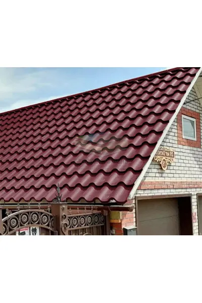 Металлочерепица Монтерроса-X-0,5 RAL3005 Colorcoat Prisma