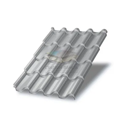 Металлочерепица Монтерроса-XL-0,5 RAL7004 Norman