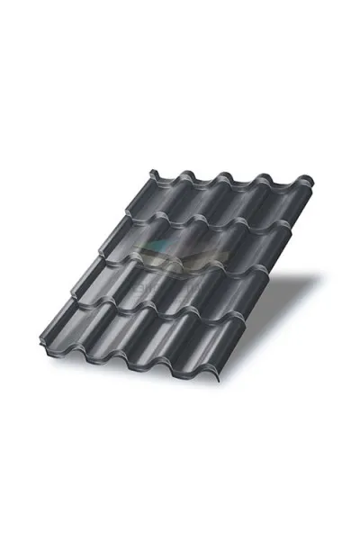 Металлочерепица Монтерроса-S-0,5 RAL7024 Norman