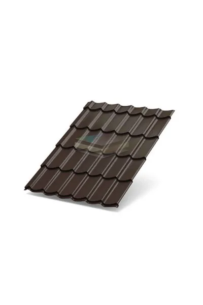 Металлочерепица Ламонтерра X 0.5 RAL8017 PURMAN