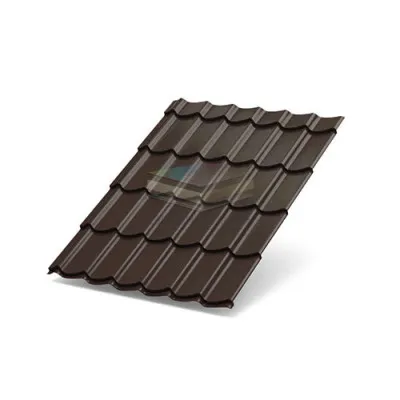 Металлочерепица Ламонтерра X 0.5 RAL8017 PURETAN