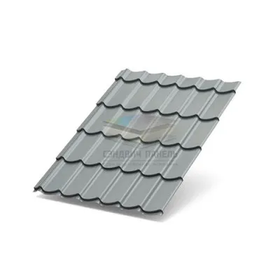 Металлочерепица Ламонтерра X 0.5 RAL7004 Norman