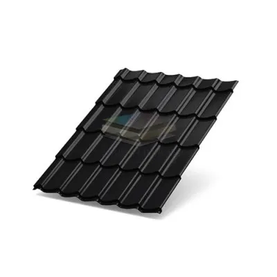 Металлочерепица Ламонтерра X 0.5 RAL9005 PURMAN