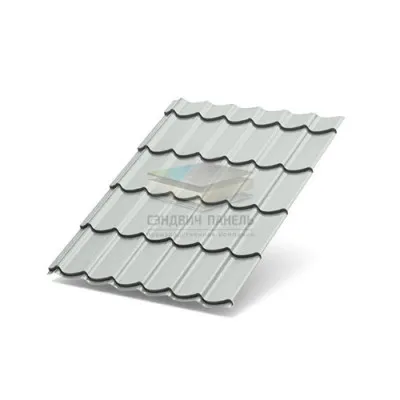 Металлочерепица Супермонтеррей-0,5 RAL7035 Полиэстер