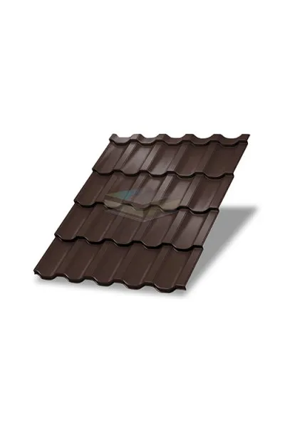 Металлочерепица Трамонтана-X-0,5 RAL8017 Colorcoat Prisma