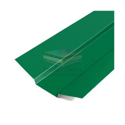 Планка ендовы верхняя 76х76х2000-0.45 Ral 6029 Полиэстер