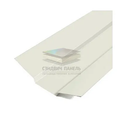 Планка ендовы верхняя 76х76х2000-0.45 Ral 9003 Полиэстер