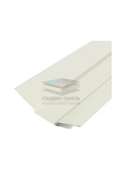 Планка ендовы верхняя 76х76х2000-0.45 Ral 9003 Полиэстер