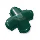 Четверник конька полукруглого 0,5 RAL6005 Velur с пленкой