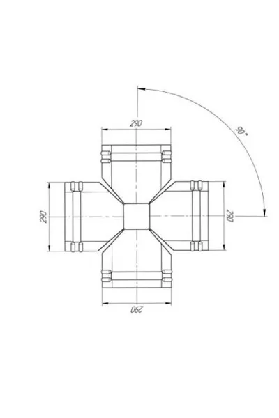 Четверник конька полукруглого 0,5 RAL8004 Satin Matt с пленкой