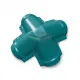 Четверник конька полукруглого 0,45 RAL5021 Полиэстер с пленкой