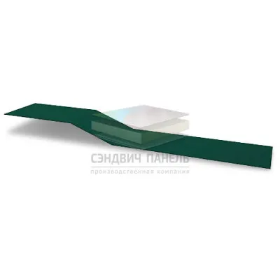 Планка крепежная фальц 0,5 Satin с пленкой