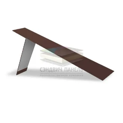Планка карнизная фальц 130х80 0,5 Rooftop Matte