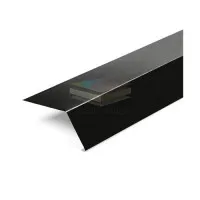 Планка карнизная 100х60 0,5 RAL9005 Rooftop Бархат с пленкой