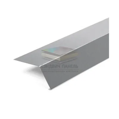 Планка карнизная 135х50 0,5 RAL7004 Satin с пленкой