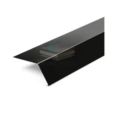 Планка карнизная 100х60 0,5 RAL9005 PurPro с пленкой