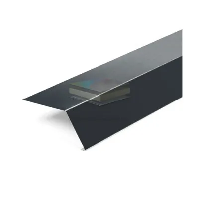 Планка карнизная 100х60 0,5 RAL7016 PurPro с пленкой