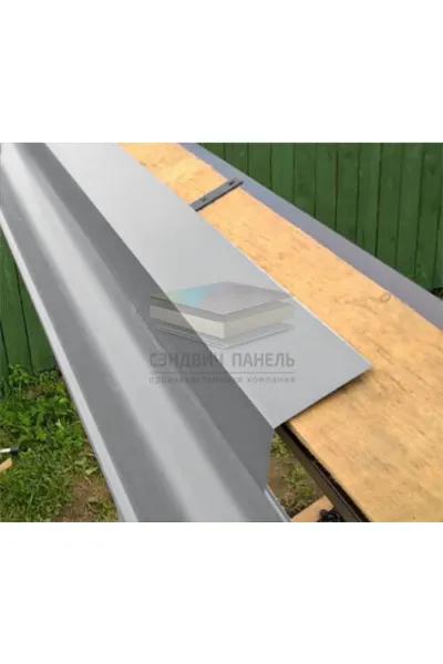 Планка карнизная 100х60 0,5 RAL7004 Satin с пленкой