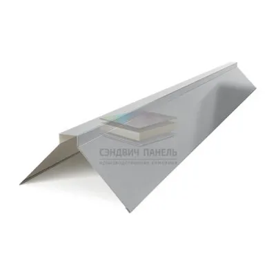 Планка конька плоского 120х120х2000-0.45 RAL7004 Полиэстер