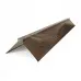 Планка конька плоского 120х120х2000-0.5 МореныйДуб ECOSTEEL