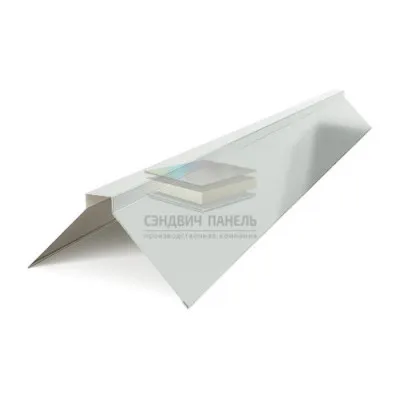 Планка конька плоского 150х150х2000-0.5 RAL7035 Полиэстер