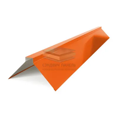 Планка конька плоского 120х120х2000-0.45 RAL2004 Полиэстер