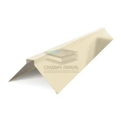 Планка конька плоского 150х150х2000-0.5 RAL1015 Пластизол